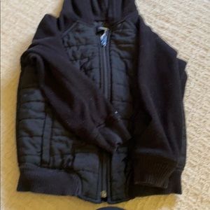 Black jacket with hood